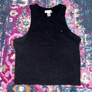 Black Activewear Crop Top
